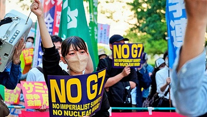0001-G7 protesta en Hiroshima